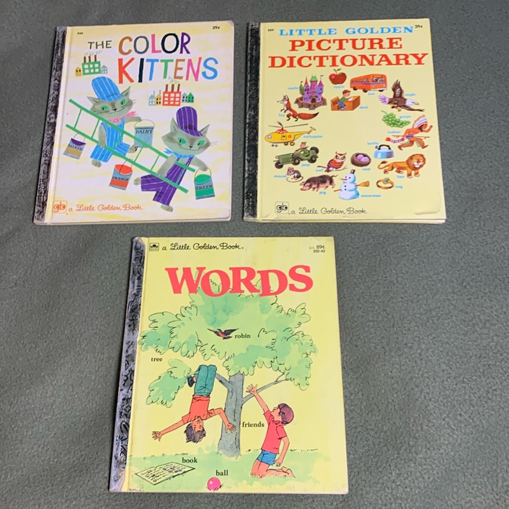 Vintage Little Golden Books from the 1970’s. Approximately 6 3/4” x 8”.
